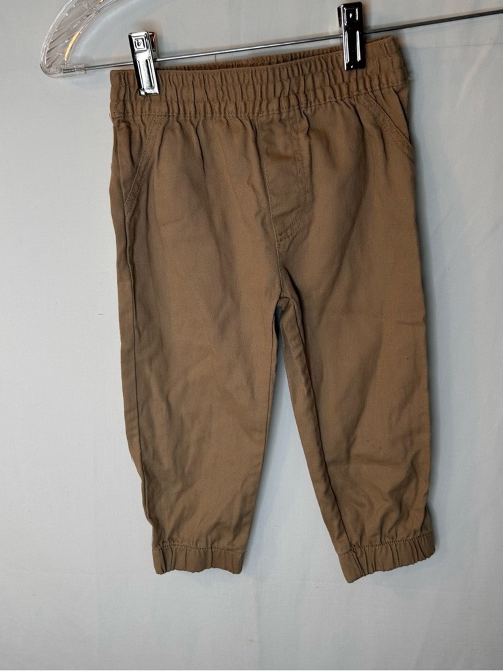 Alwx&Jqck Boys Kids Tan Elastic-Waist Jogger Pants size 3T